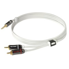 Cabo Jack 3,5mm/RCA Stereo - Real Cable IPLUG-J35M2M - 3 metros