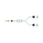 Cabo Duplicador Jack 3,5mm Stereo - Real Cable YJ35 - 20cm Cabo Duplicador Jack 3,5mm Stereo - Real Cable YJ35 - 20cm