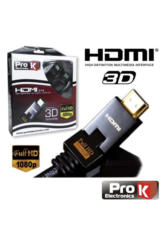CABO PRO HDMI 1.4 DIGITAL NYLON FILTRO 1.5M PROK