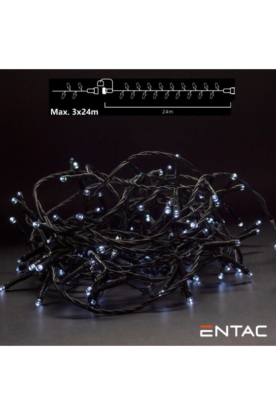 Grinalda 240 LEDs 6400K 24m S/ Alimentador ENTAC