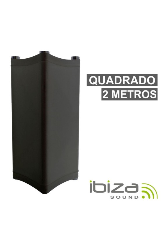 Licra P/ Estruturas Quadradas C/ 2m 190g/M² Preto IBIZA