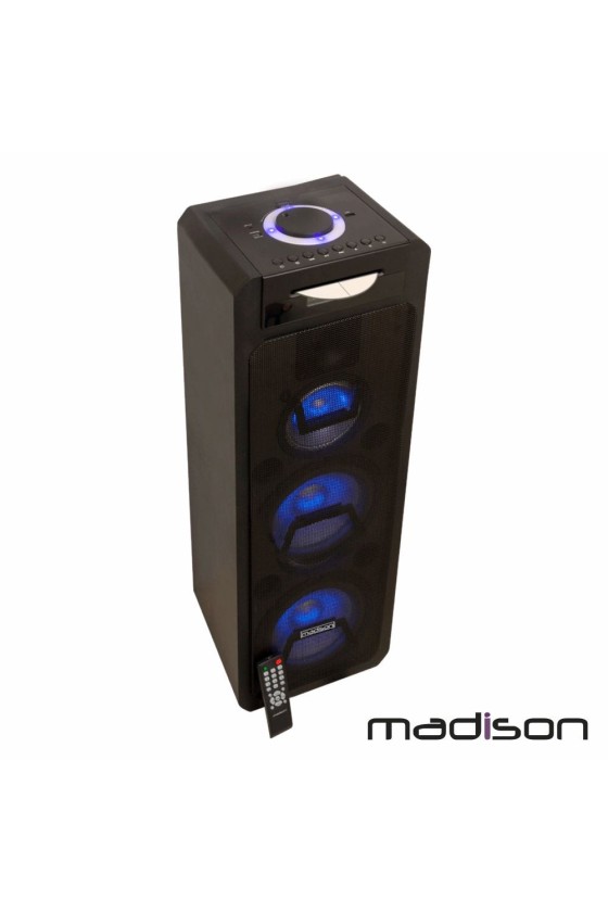 Coluna Amplificada 400W FM/USB/BT LEDS MADISON