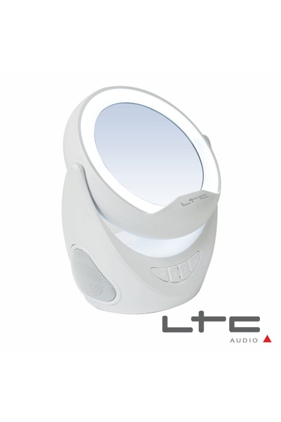 Coluna Bluetooth C/ Suporte P/ Telemóvel E Espelho LED LTC