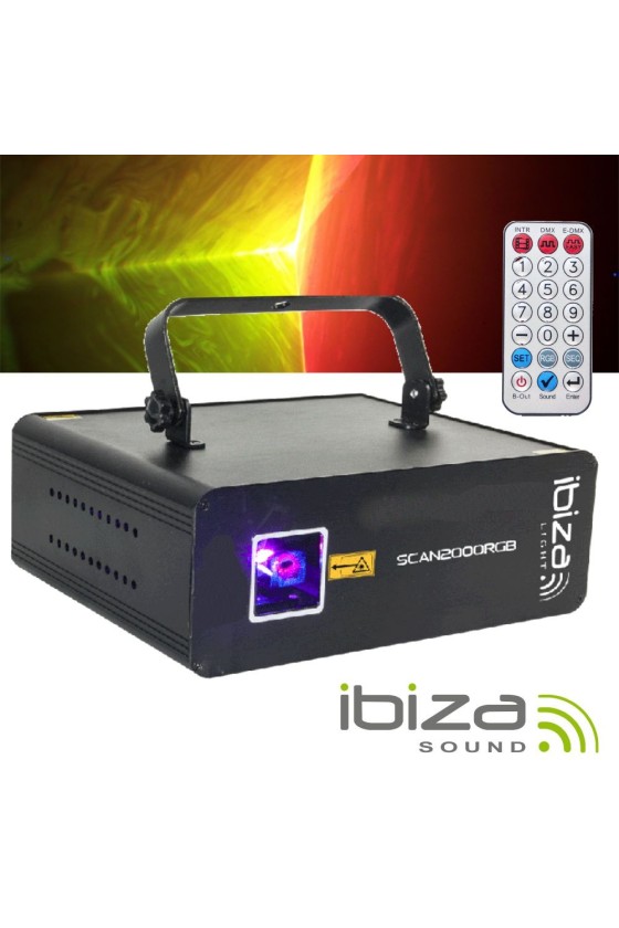 Laser RGB 2000mW ILDA DMX IBIZA