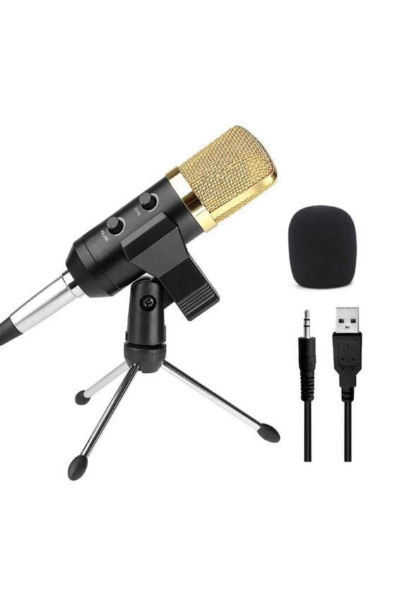 Microfone Condensador De Estúdio C/ Suporte