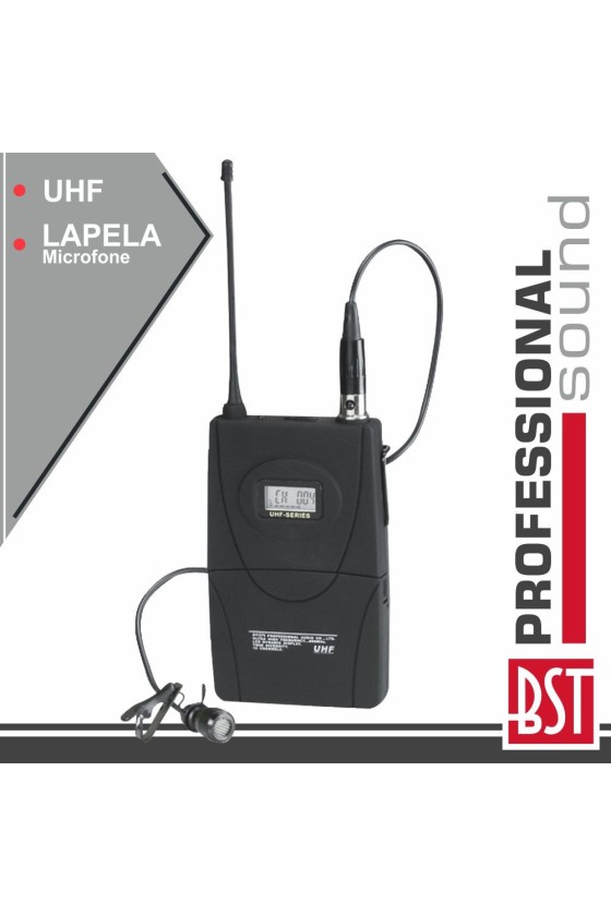 MICROFONE LAPELA S/ FIOS  UHF P/ UDR-110 E UHF-2400 BST