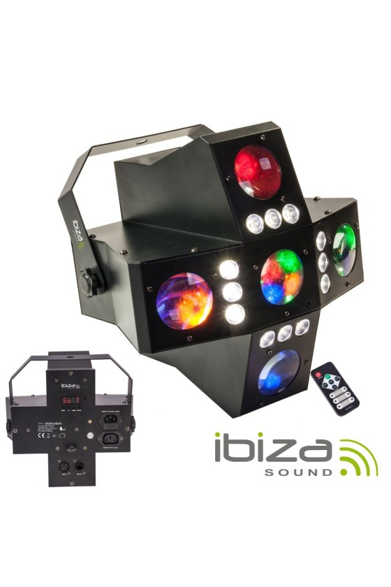 Projetor Luz 2em1 RGBA LED DMX IBIZA