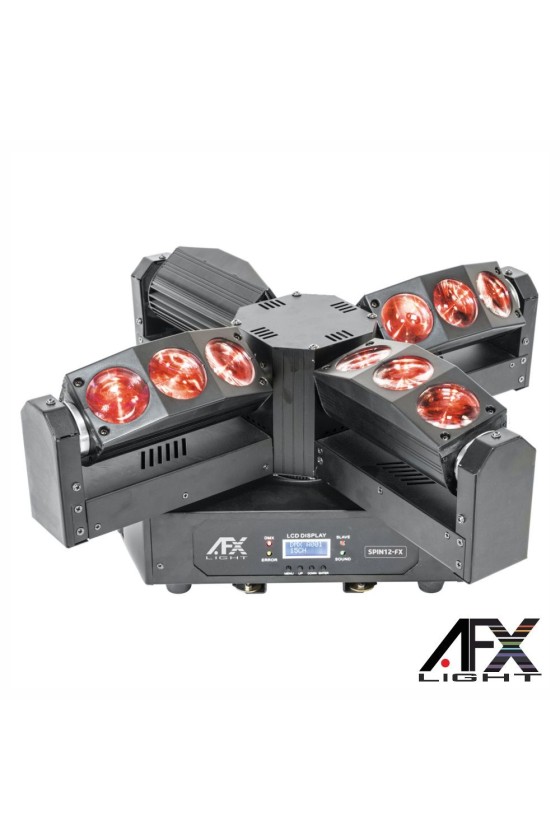 Moving Head Quádruplo 12 LEDS 20W RGBW DMX AFXLIGHT