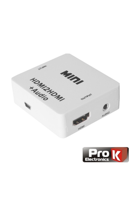 CONVERSOR HDMI - HDMI AMPLIFICADO SAÍDA ÁUDIO SPDIF PROK