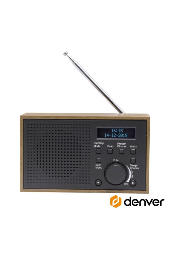 Rádio Portátil C/ Despertador 2W FM DENVER
