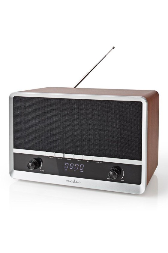 Rádio Bluetooth V5.0 FM/Aux/USB 12W Vintage