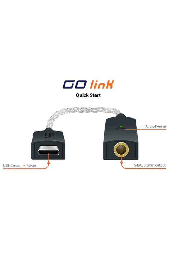 iFi GO LINK Micro DAC c/ Amp de Auscultadores