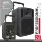 COLUNA AMPLIFICADA PRO 8" 300W C/ RECEPTOR PWA E BAT BST