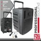 COLUNA AMPLIFICADA PRO 8" 300W MP3 CD/USB/BT/SD/BAT