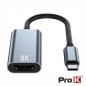 Cabo Adaptador USB-C Macho / HDMI Fêmea 8K PROK