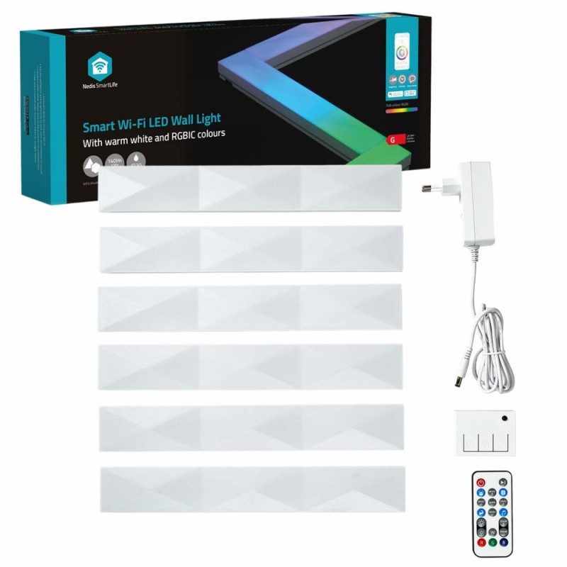 Conjunto 6 Barras LED Smart RGB WI-FI Modulares IP20