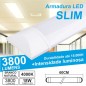 Armadura LED Batten Slim 40W 120cm IK08 3000K 3220lm