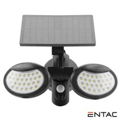 Lâmpada Exterior Solar 10W C/ Sensor PIR ENTAC