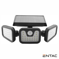 Candeeiro Exterior 15W C/ Sensor PIR Painel Solar ENTAC
