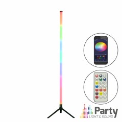 Tubo LED RGB 1.1m Bluetooth C/ Suporte Preto PARTY