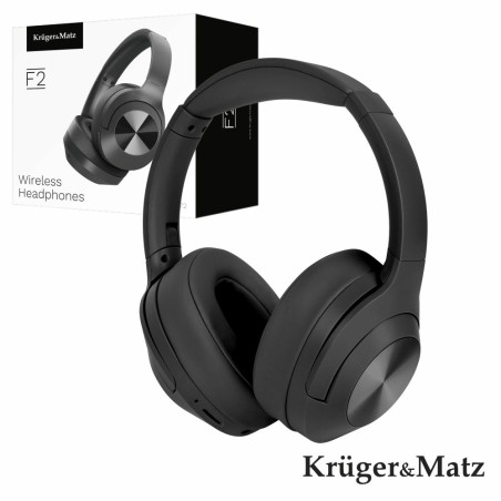 Auscultadores Bluetooth S/ Fios C/ MIC ANC F2 KrugerMatz