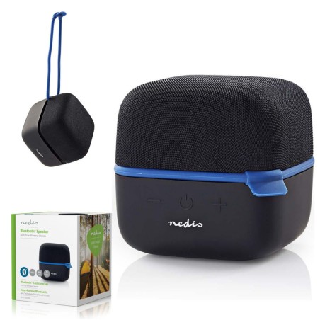 Coluna Bluetooth 15W Preto/Azul NEDIS