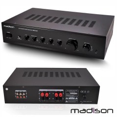 AMPLIFICADOR STEREO HIFI 2X180W 3 ENTRADAS PRETO MADISON