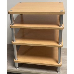 De Conti LIGNUM - Móvel Rack Hi-Fi de 4 prateleiras