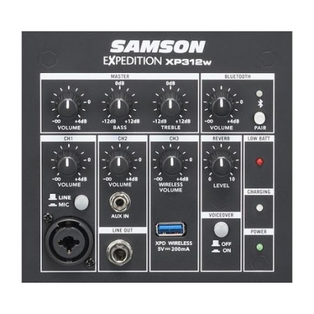 SAMSON EXPEDITION XP312W RECHARGEABLE PORTABLE PA - G-BAND
