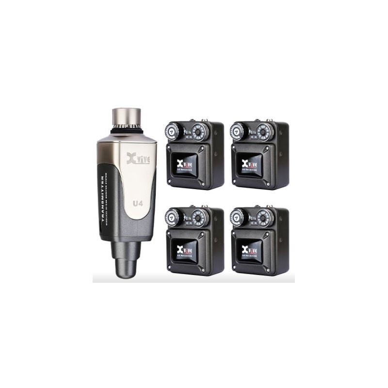 XVIVE U4R4 (1 EMISOR + 4 RECEPTORES) - PARA IN-EAR