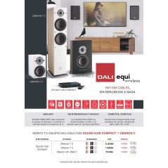 DALI OBERON 1 C + HUB Compact Light Oak Caja Abierta | MestresDaMúsica